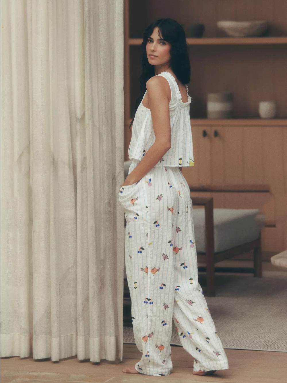 LyreBird × Emily Isabella Swing Crop Cami and Pajama Pants - Picture 7 of 8